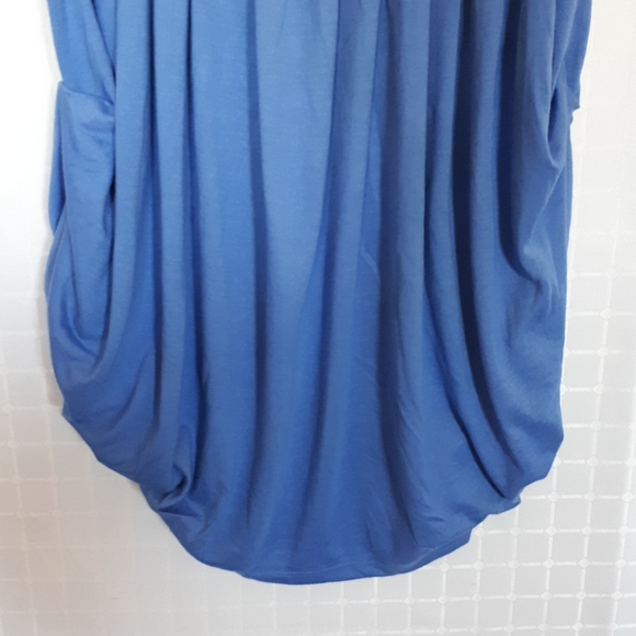 Industry Blue Pleated Short Bubble Hem Skirt - Picture 2 of 7